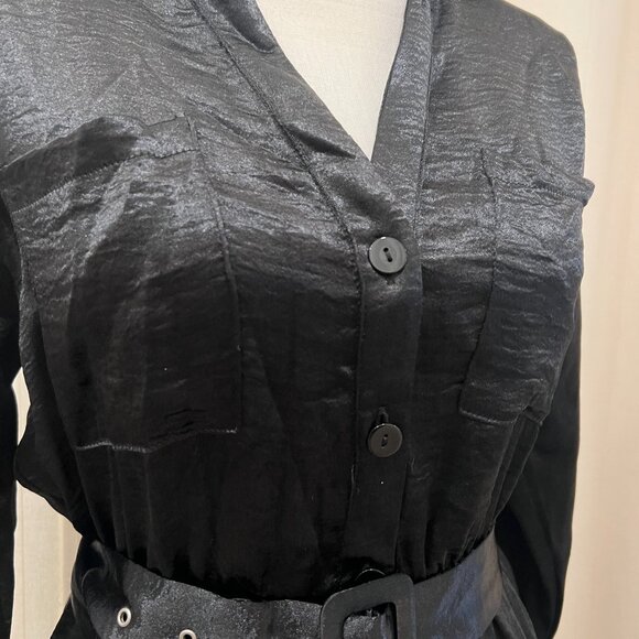 HYFVE - Satin Shirt Dress - Picture 3 of 4